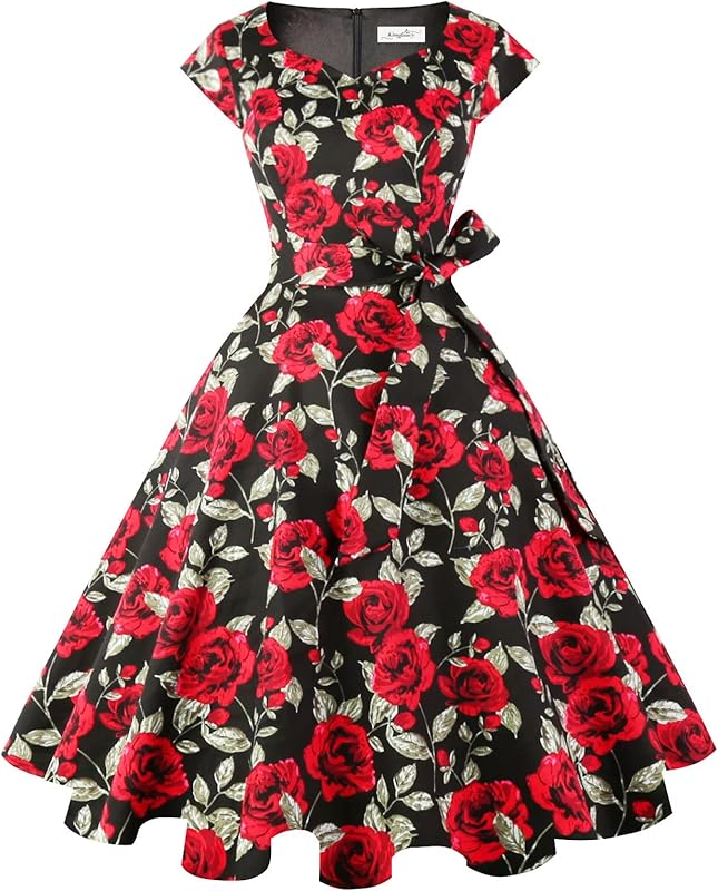 Harlow and Rose Vintage Cocktail Dresses BlackRedRose